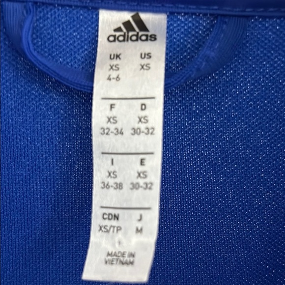 ❤️❤️❤️NWOT Adidas collection Best sale Blue Track Jacket - Picture 6 of 10